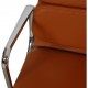 Charles Eames Ea-219 softpad kontorstol nybetrukket med cognac bizon læder