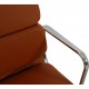 Charles Eames Ea-219 softpad kontorstol nybetrukket med cognac bizon læder