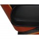 Charles Eames Lounge chair with ottoman in black leather