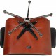 Charles Eames Lounge chair with ottoman in black leather