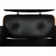 Charles Eames Lounge chair with ottoman in black leather