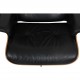 Charles Eames Lounge chair med ottoman i sort læder