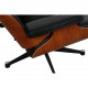 Charles Eames Lounge chair med ottoman i sort læder