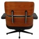 Charles Eames Lounge chair med ottoman i sort læder
