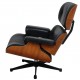 Charles Eames Lounge chair med ottoman i sort læder