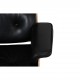 Charles Eames Lounge chair med ottoman i sort læder