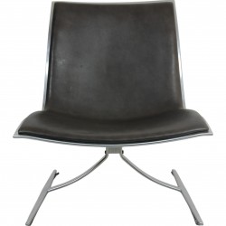 Fabricius & Kastholm Skater stol i sort anilin læder