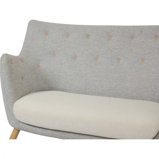 Finn Juhl Poet sofa i gråt Hallingdal stof