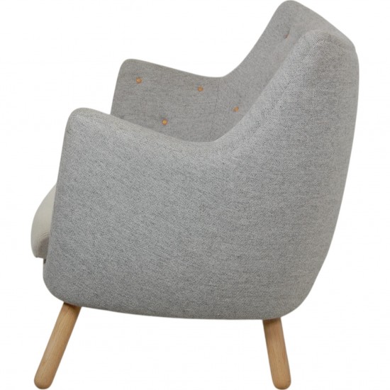 Finn Juhl Poet sofa i gråt Hallingdal stof