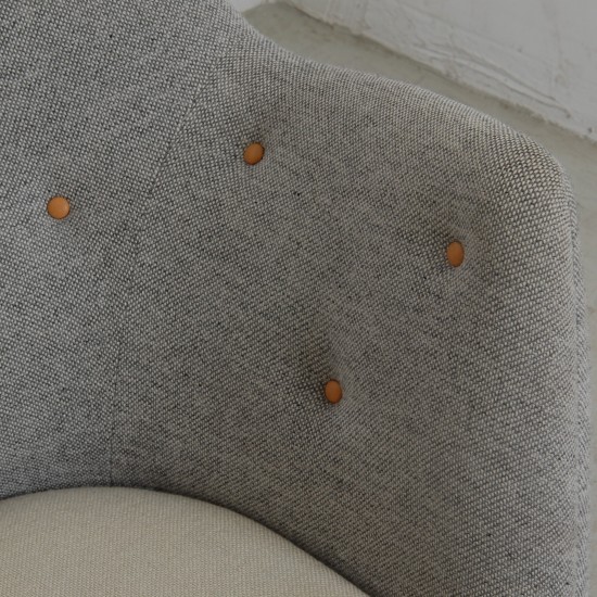 Finn Juhl Poet sofa i gråt Hallingdal stof