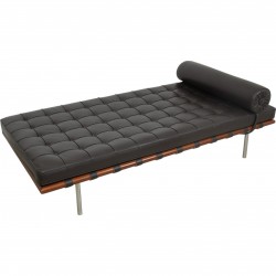 Ludwig Mies van der Rohe Barcelona daybed i brun læder