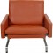 Poul Kjærholm PK-31/1 lænestol i terracotta læder
