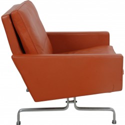 Poul Kjærholm PK-31/1 lænestol i terracotta læder