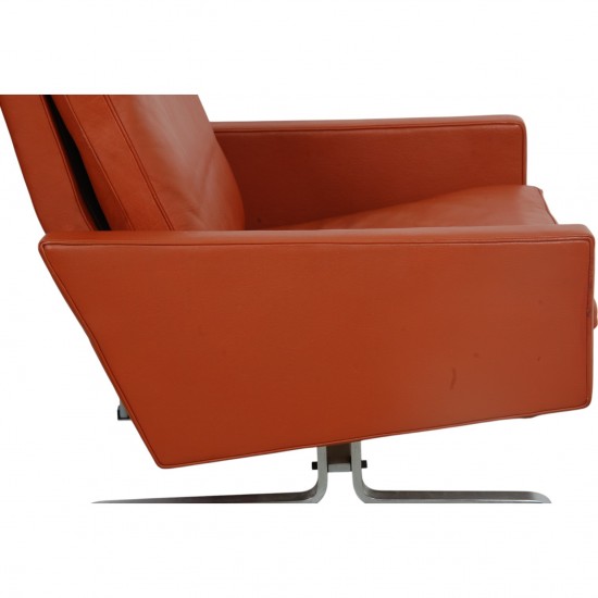 Poul Kjærholm PK-31/1 lænestol i terracotta læder