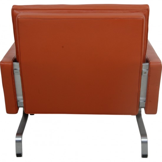 Poul Kjærholm PK-31/1 lænestol i terracotta læder