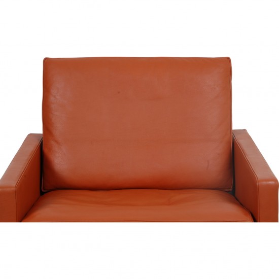 Poul Kjærholm PK-31/1 lænestol i terracotta læder