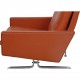 Poul Kjærholm PK-31/1 lænestol i terracotta læder