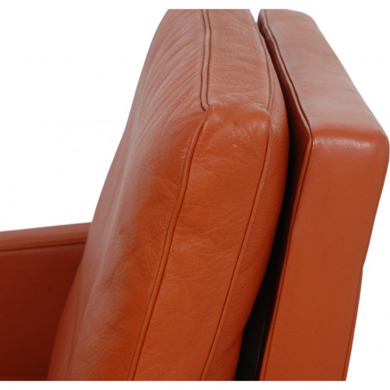 Poul Kjærholm PK-31/1 lænestol i terracotta læder