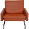 Poul Kjærholm PK-31/1 loungestol i terracotta læder