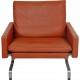 Poul Kjærholm PK-31/1 loungestol i terracotta læder
