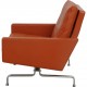 Poul Kjærholm PK-31/1 loungestol i terracotta læder