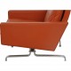 Poul Kjærholm PK-31/1 loungestol i terracotta læder