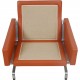 Poul Kjærholm PK-31/1 loungestol i terracotta læder