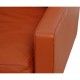 Poul Kjærholm PK-31/1 loungestol i terracotta læder