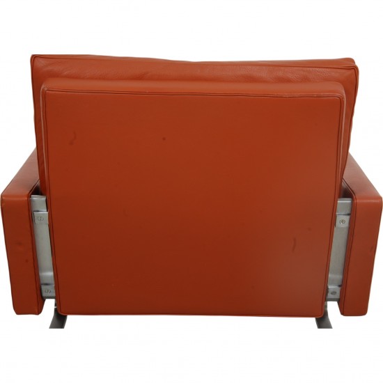 Poul Kjærholm PK-31/1 loungestol i terracotta læder