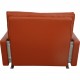 Poul Kjærholm PK-31/1 loungestol i terracotta læder