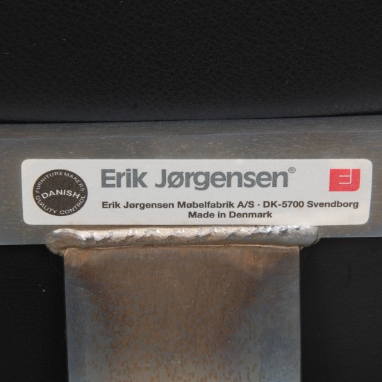 Erik Jørgensen Corona stol i sort læder