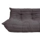 Michel Ducaroy Togo 2.pers sofa reupholstered in grey Alcantara fabric