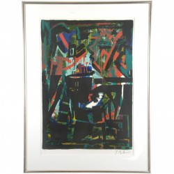 Jens Birkemose (f. 1943). Abstrakt komposition.