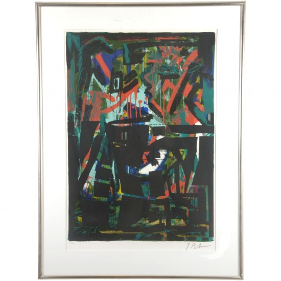 Jens Birkemose (f. 1943). Abstrakt komposition.