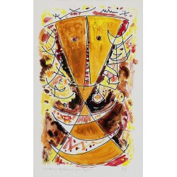 Egill Jacobsen (1910-1998): 'Grinende Maskefigur.