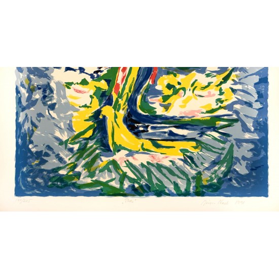 Jørgen Nash (1920-2004). Litografi, 'Thor'.