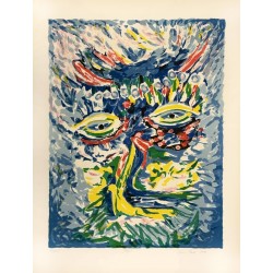 Jørgen Nash (1920-2004). Litografi, 'Thor'.