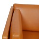 Børge Mogensen 2442 2.pers sofa nybetrukket i cognac anilin læder