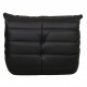 Michel Ducaroy Togo lounge chair reupholstered in black leather