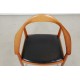 Hans Wegner the chair, Mahogany and black leather