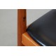 Hans Wegner The Chair af lakeret mahogni og sort læder