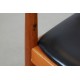 Hans Wegner the chair, Mahogany and black leather