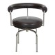 Le Corbusier LC-7 swivel chair in brown leather