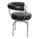 Le Corbusier LC-7 swivel chair in brown leather