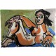 Birgitte Vad (1980-): Liggende kvindemodel.