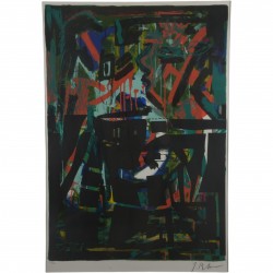 Jens Birkemose (f. 1943). Abstrakt komposition.
