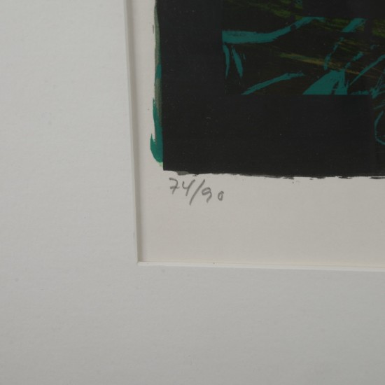 Jens Birkemose (f. 1943). Abstrakt komposition.