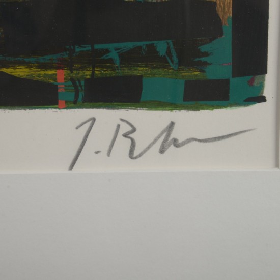 Jens Birkemose (f. 1943). Abstrakt komposition.