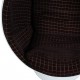 Eero Aariona Ball chair with brown fabric