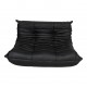 Michel Ducaroy Togo 2.pers sofa reupholstered in black leather